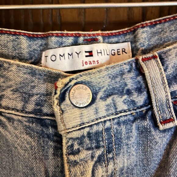 Vintage Tommy Hilfiger Women’s Jeans Sz 6 High Rise Light Wash 100% Cotton 90s - Picture 3 of 6